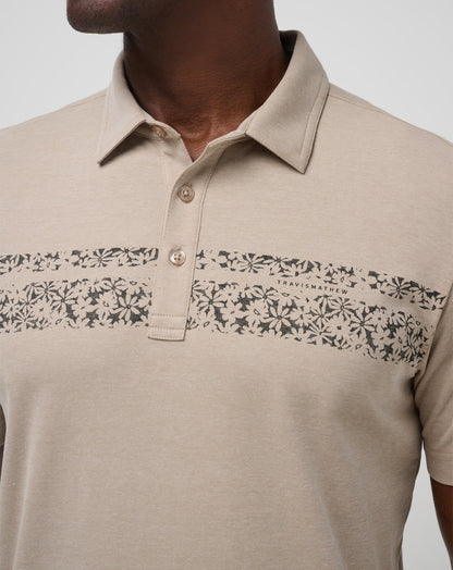 Deserted Cove Polo Oxford Tan | Travis Mathew Best Price