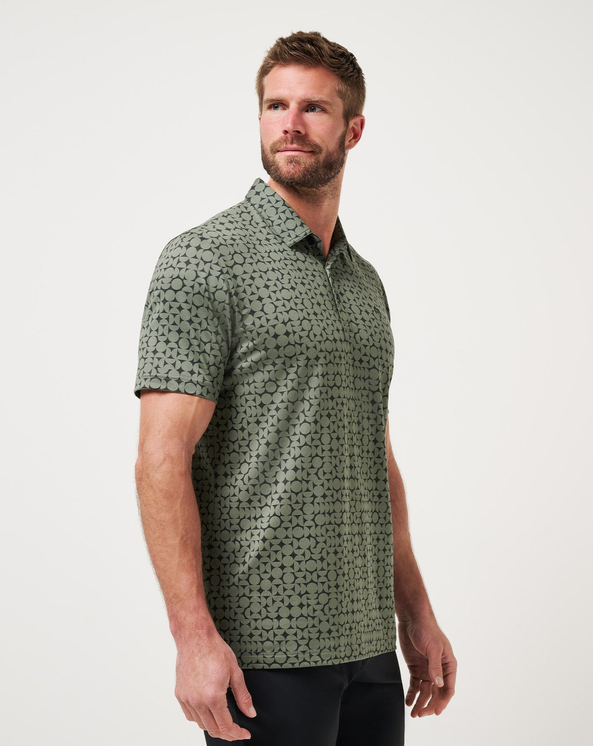Featherweight Caves Polo Dark Olive | Travis Mathew New
