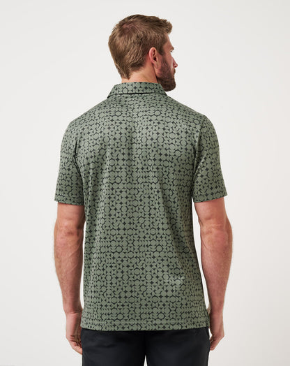 Featherweight Caves Polo Dark Olive | Travis Mathew New