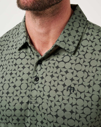 Featherweight Caves Polo Dark Olive | Travis Mathew New