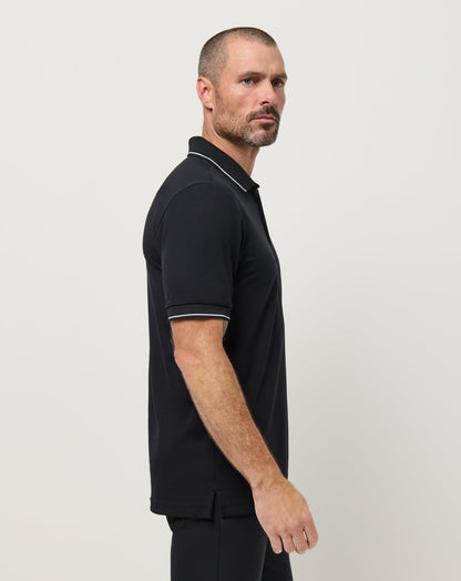 Happier Hour Polo Black | Travis Mathew Smart Buy
