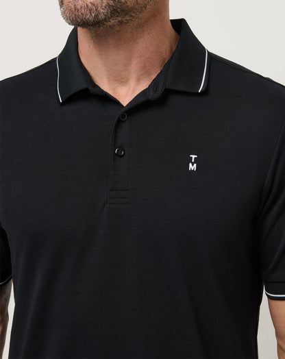 Happier Hour Polo Black | Travis Mathew Smart Buy