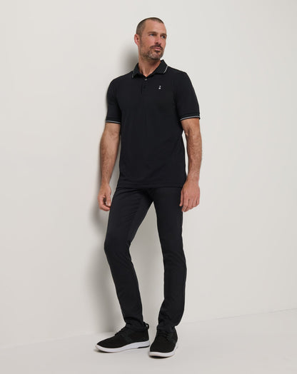 Happier Hour Polo Black | Travis Mathew Smart Buy