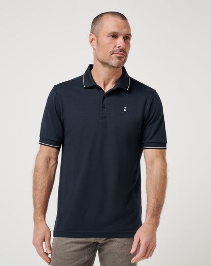 Happier Hour Polo Total Eclipse | Travis Mathew Deals