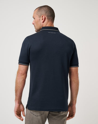 Happier Hour Polo Total Eclipse | Travis Mathew Deals