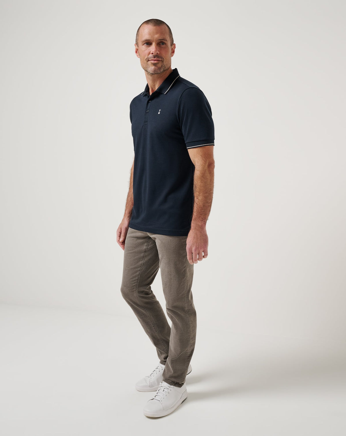 Happier Hour Polo Total Eclipse | Travis Mathew Deals