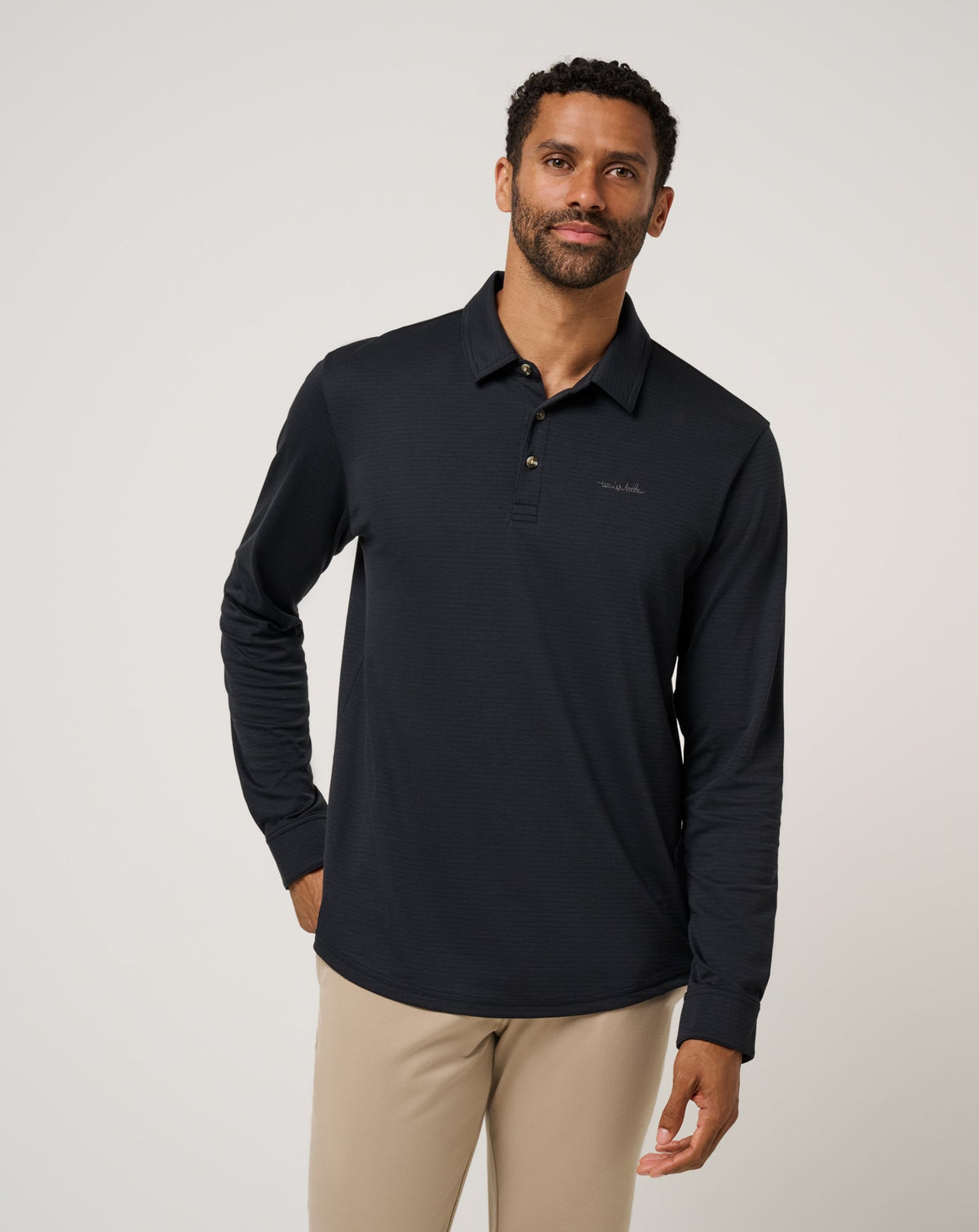 The Zinna 2.0 Long Sleeve Polo Black | Travis Mathew New