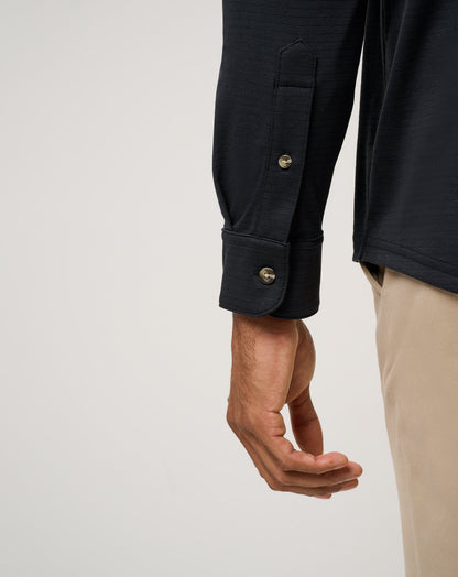 The Zinna 2.0 Long Sleeve Polo Black | Travis Mathew New