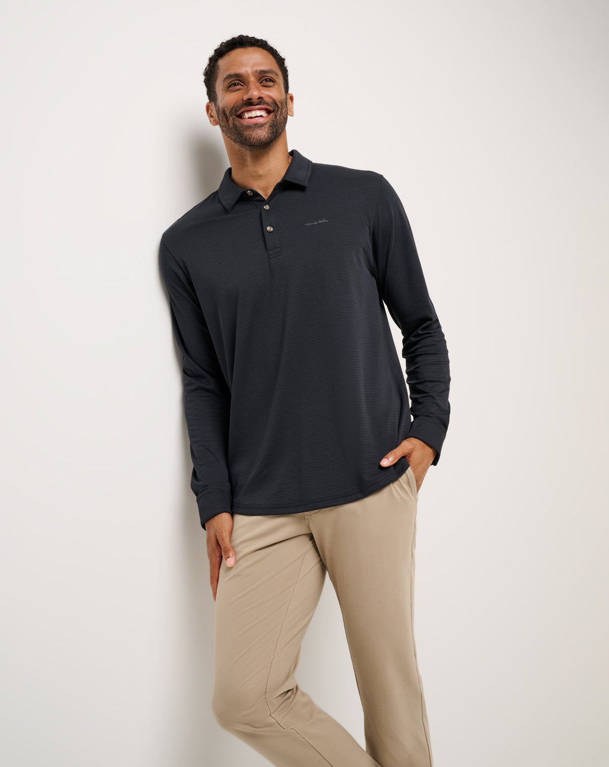 The Zinna 2.0 Long Sleeve Polo Black | Travis Mathew New