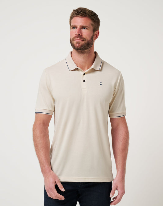Happier Hour Polo Birch | Travis Mathew Best Seller