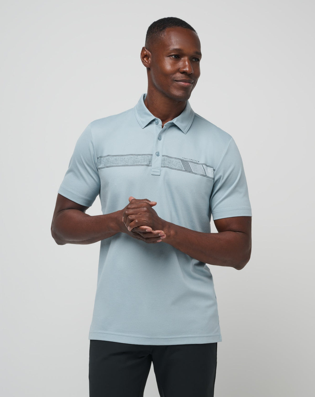 Fresh Catch Polo Heather Dusty Blue | Travis Mathew Sale