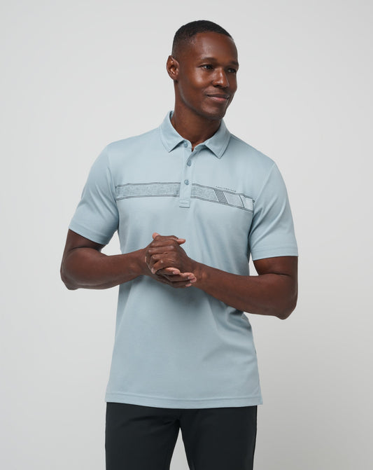 Fresh Catch Polo Heather Dusty Blue | Travis Mathew Sale