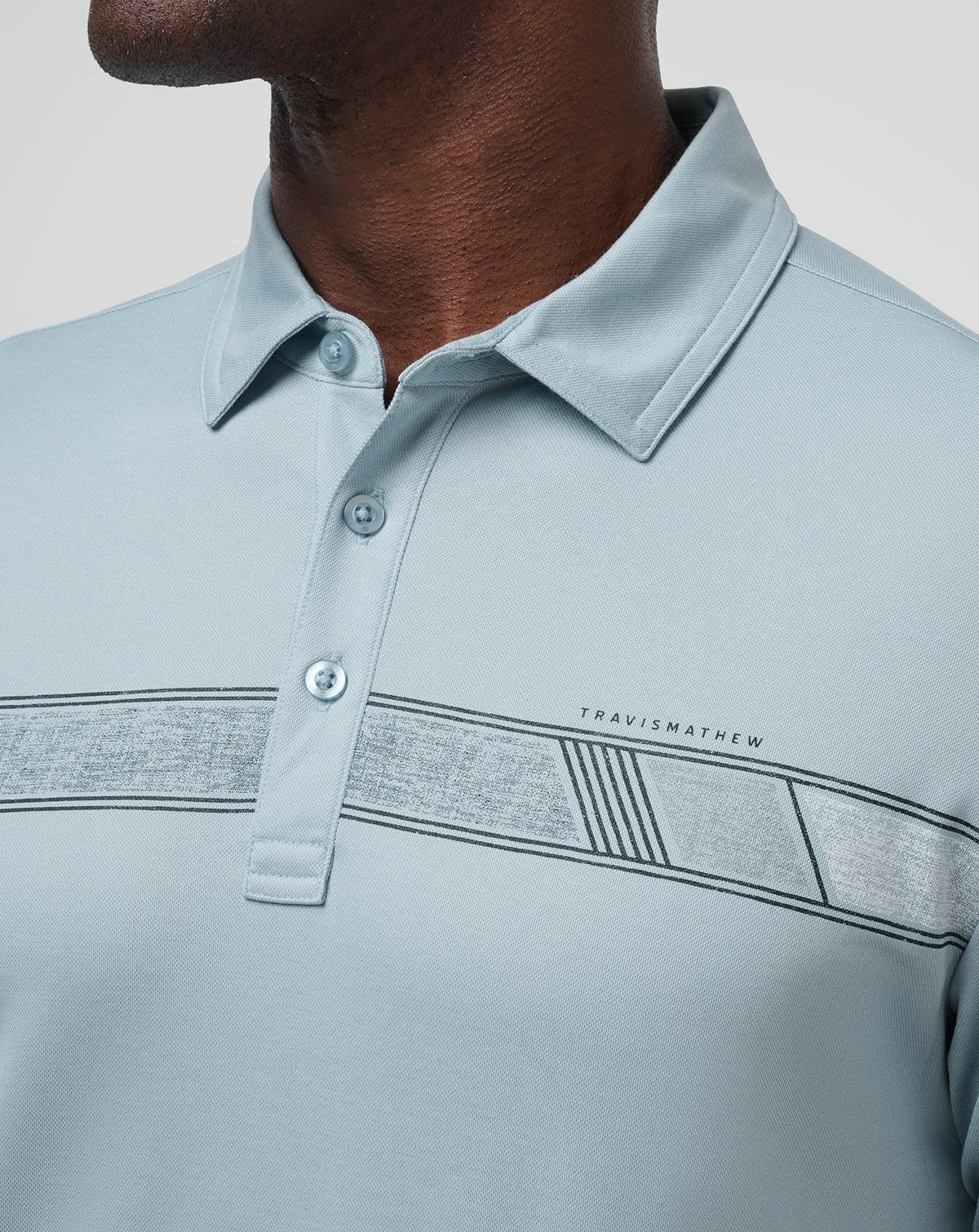 Fresh Catch Polo Heather Dusty Blue | Travis Mathew Sale
