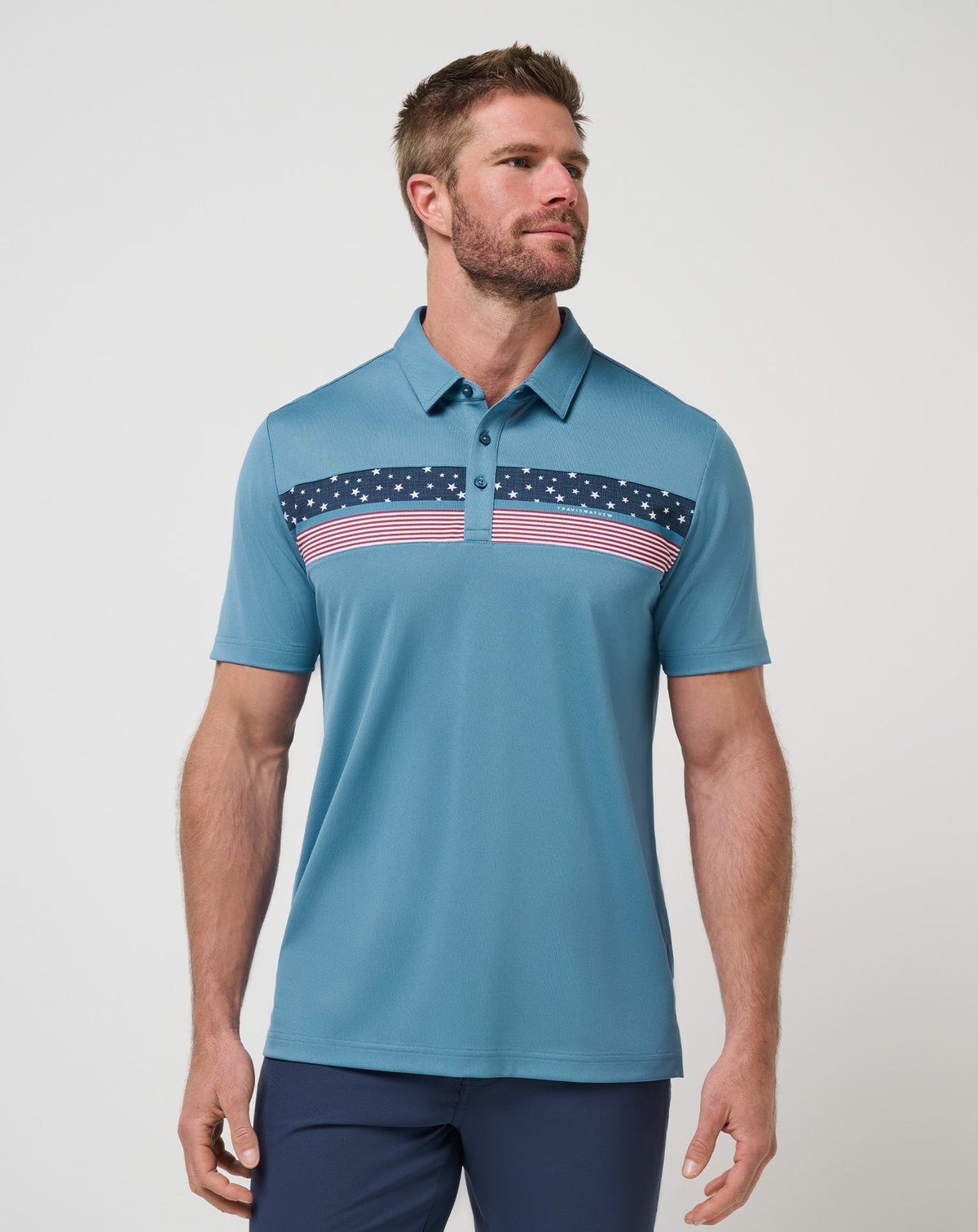 Good Good Patriot Polo Captains Blue | Travis Mathew Best Price