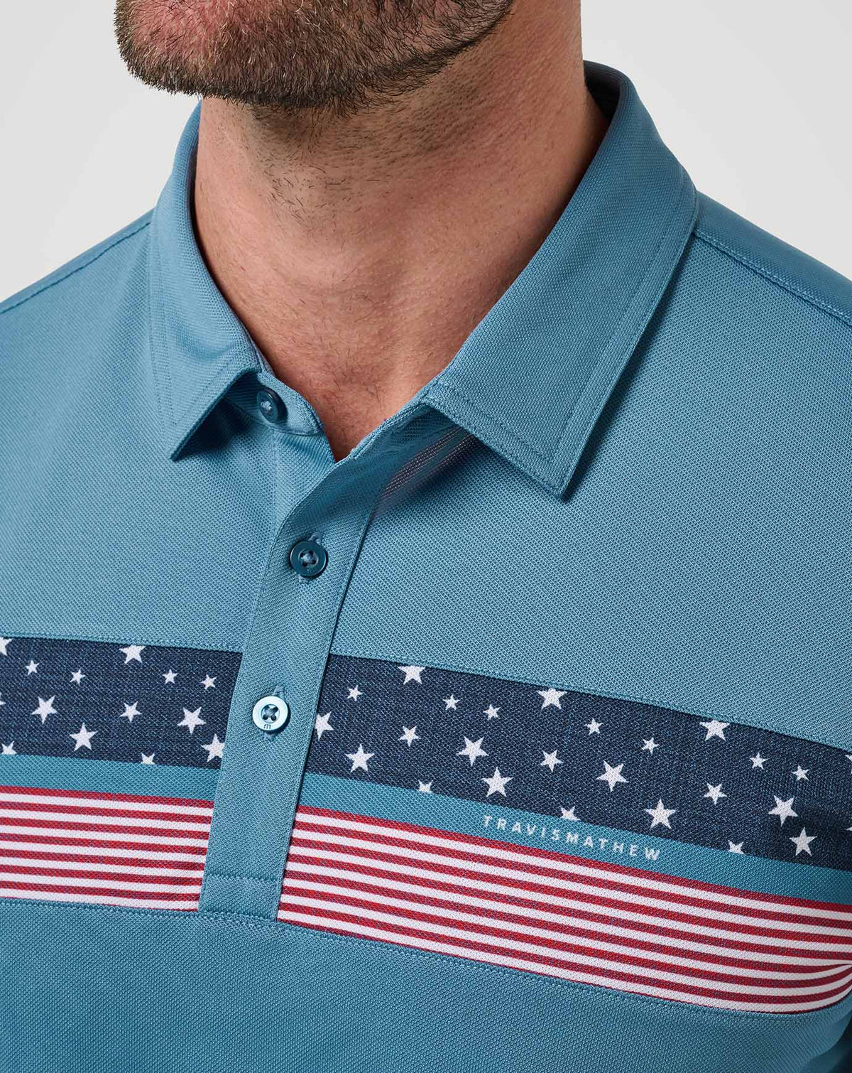 Good Good Patriot Polo Captains Blue | Travis Mathew Best Price