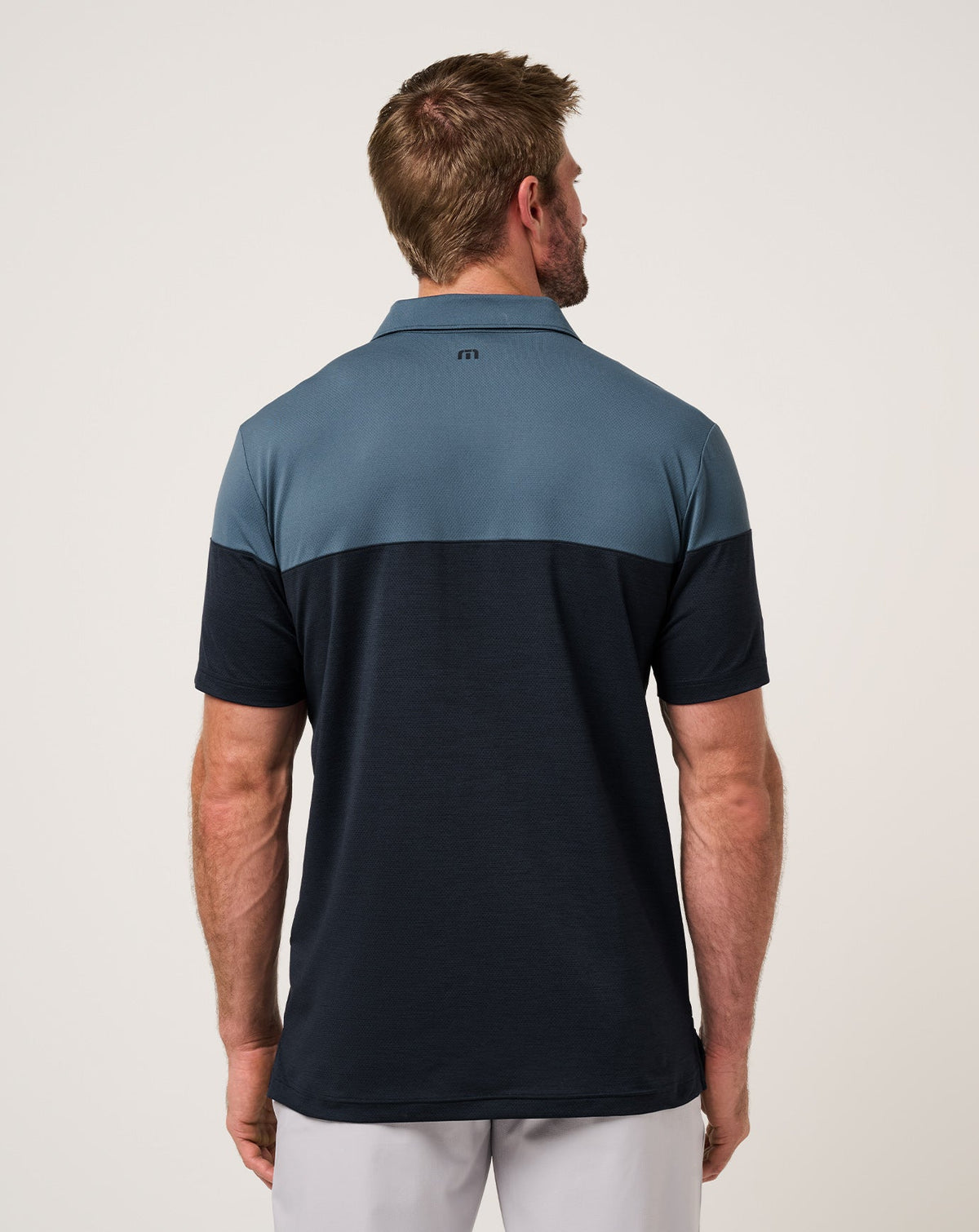 Heater Pro Color Block Polo Bering Sea | Travis Mathew Trusted