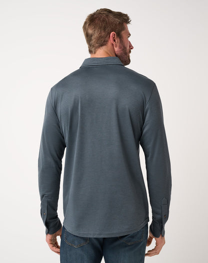 The Zinna 2.0 Long Sleeve Polo Mood Indigo/Vintage Indigo | Travis Mathew Deals