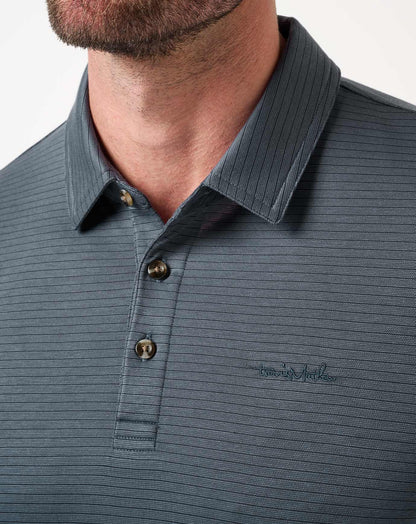 The Zinna 2.0 Long Sleeve Polo Mood Indigo/Vintage Indigo | Travis Mathew Deals