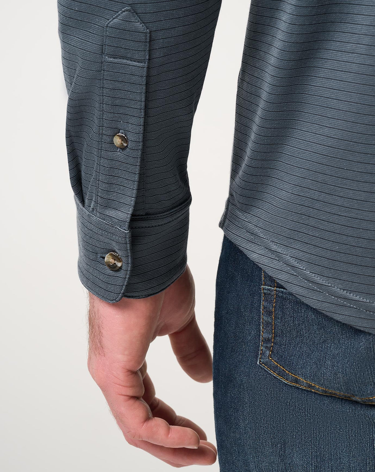 The Zinna 2.0 Long Sleeve Polo Mood Indigo/Vintage Indigo | Travis Mathew Deals