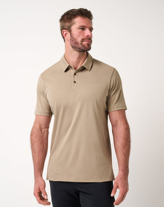 The Zinna 2.0 Polo Weathered Teak | Travis Mathew Great Value