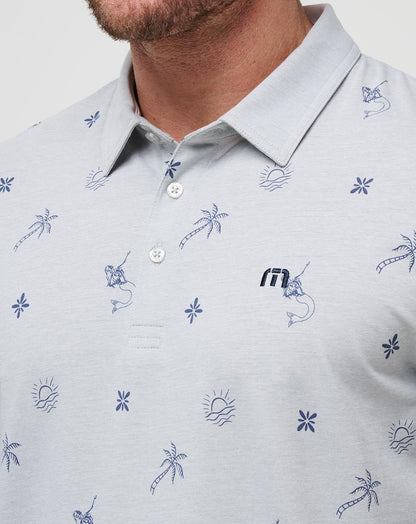 Cove Dive Polo Heather Light Grey | Travis Mathew Trending