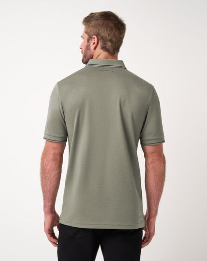 Happier Hour Polo Dark Olive | Travis Mathew Essential