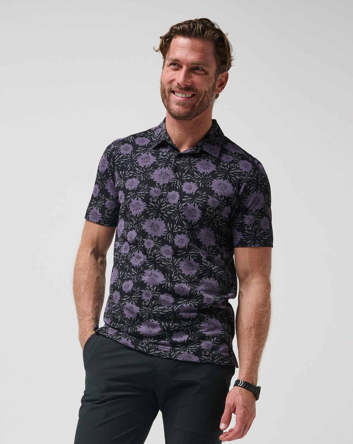 Not Happening Polo Black | Travis Mathew Best Price