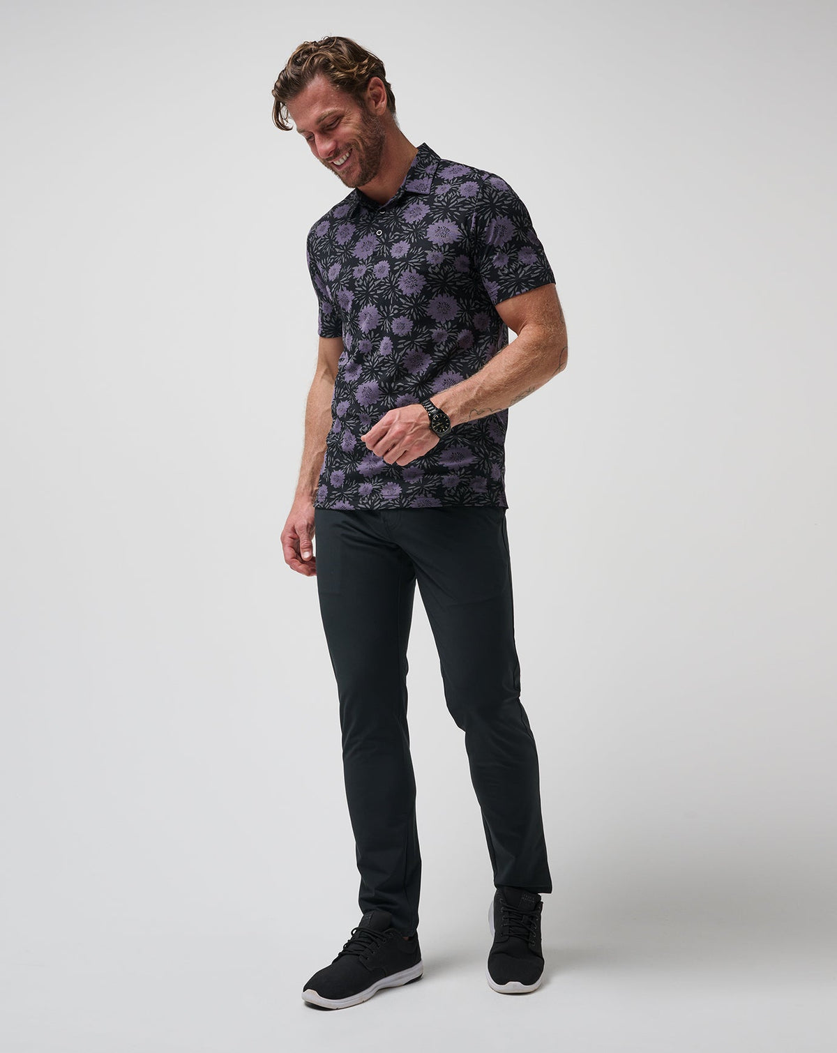 Not Happening Polo Black | Travis Mathew Best Price