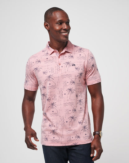 Coconut Palm Polo Heather Blush | Travis Mathew Popular