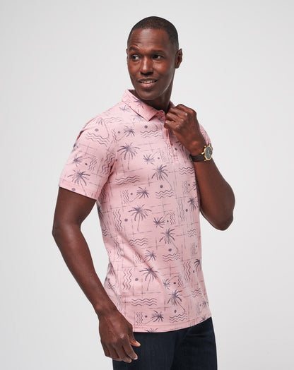 Coconut Palm Polo Heather Blush | Travis Mathew Popular