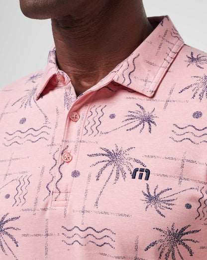 Coconut Palm Polo Heather Blush | Travis Mathew Popular