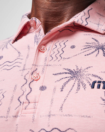 Coconut Palm Polo Heather Blush | Travis Mathew Popular