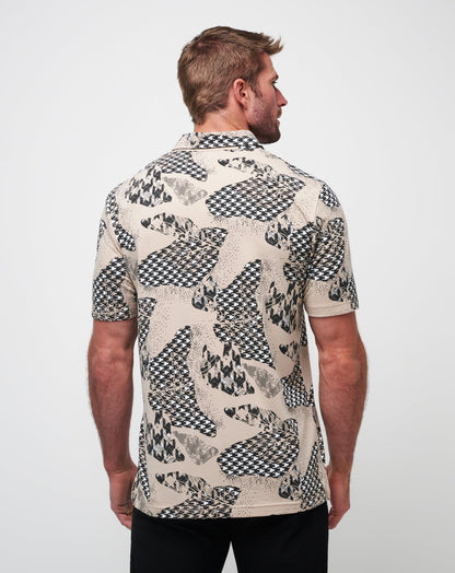 Paper Tiger Polo Oxford Tan | Travis Mathew Latest