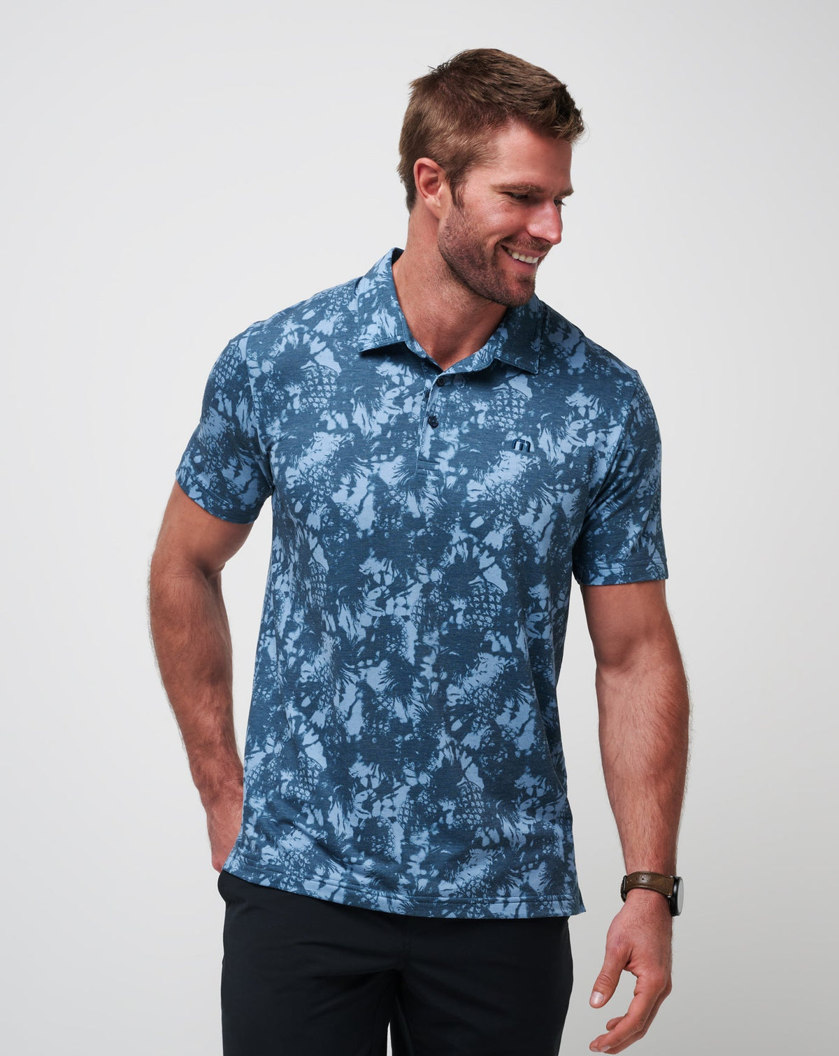 Featherweight Please Polo Dark Teal | Travis Mathew Featured