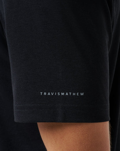 Los Angeles Dodgers Playoff Pitch Polo Black | Travis Mathew Everyday