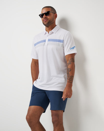 Los Angeles Dodgers Top Recruit Polo White | Travis Mathew Latest