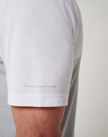 Los Angeles Dodgers Home Run Leader Polo White/Heather Grey | Travis Mathew Deals