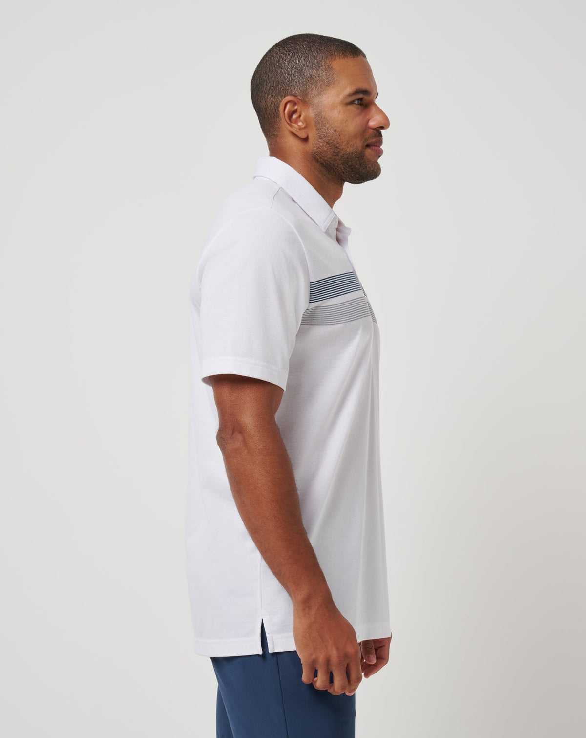 New York Yankees Top Recruit Polo White | Travis Mathew Popular