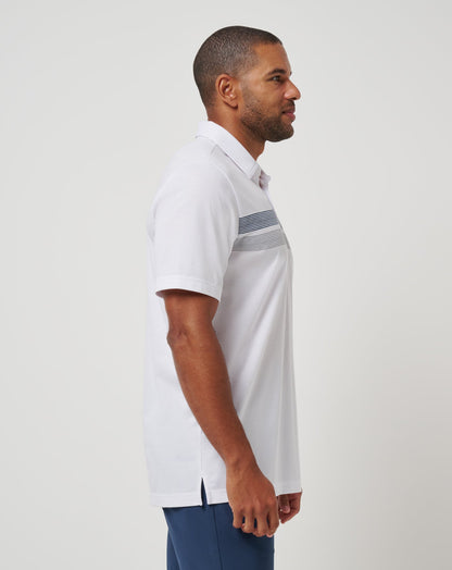 New York Yankees Top Recruit Polo White | Travis Mathew Popular
