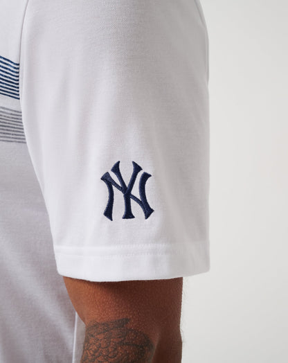 New York Yankees Top Recruit Polo White | Travis Mathew Popular