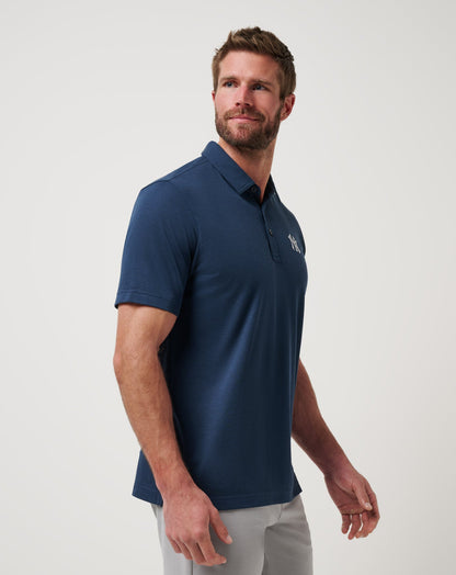 New York Yankees Playoff Pitch Polo Navy | Travis Mathew Smart Buy