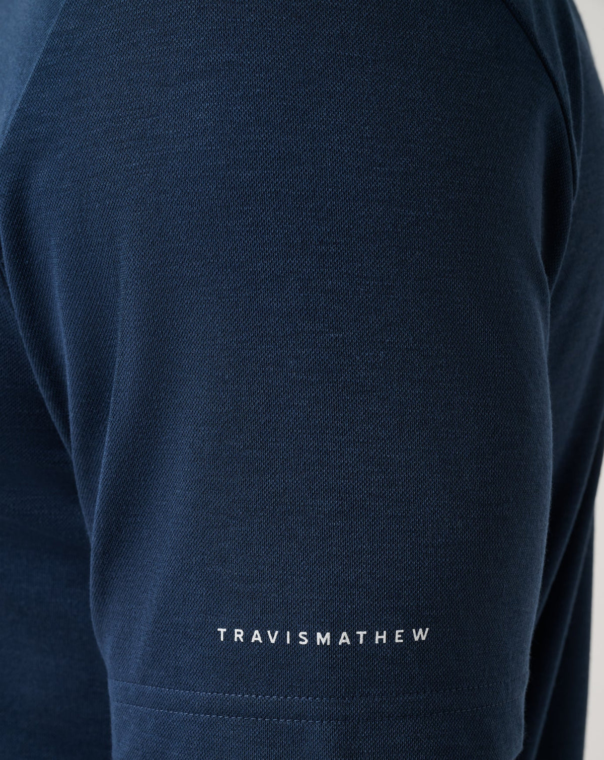 New York Yankees Playoff Pitch Polo Navy | Travis Mathew Smart Buy