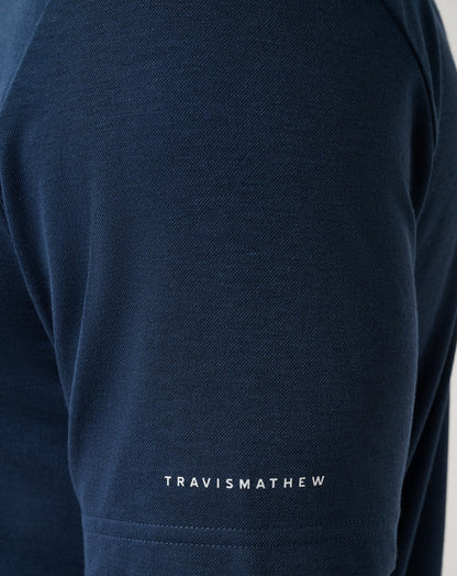 New York Yankees Playoff Pitch Polo Navy | Travis Mathew Smart Buy