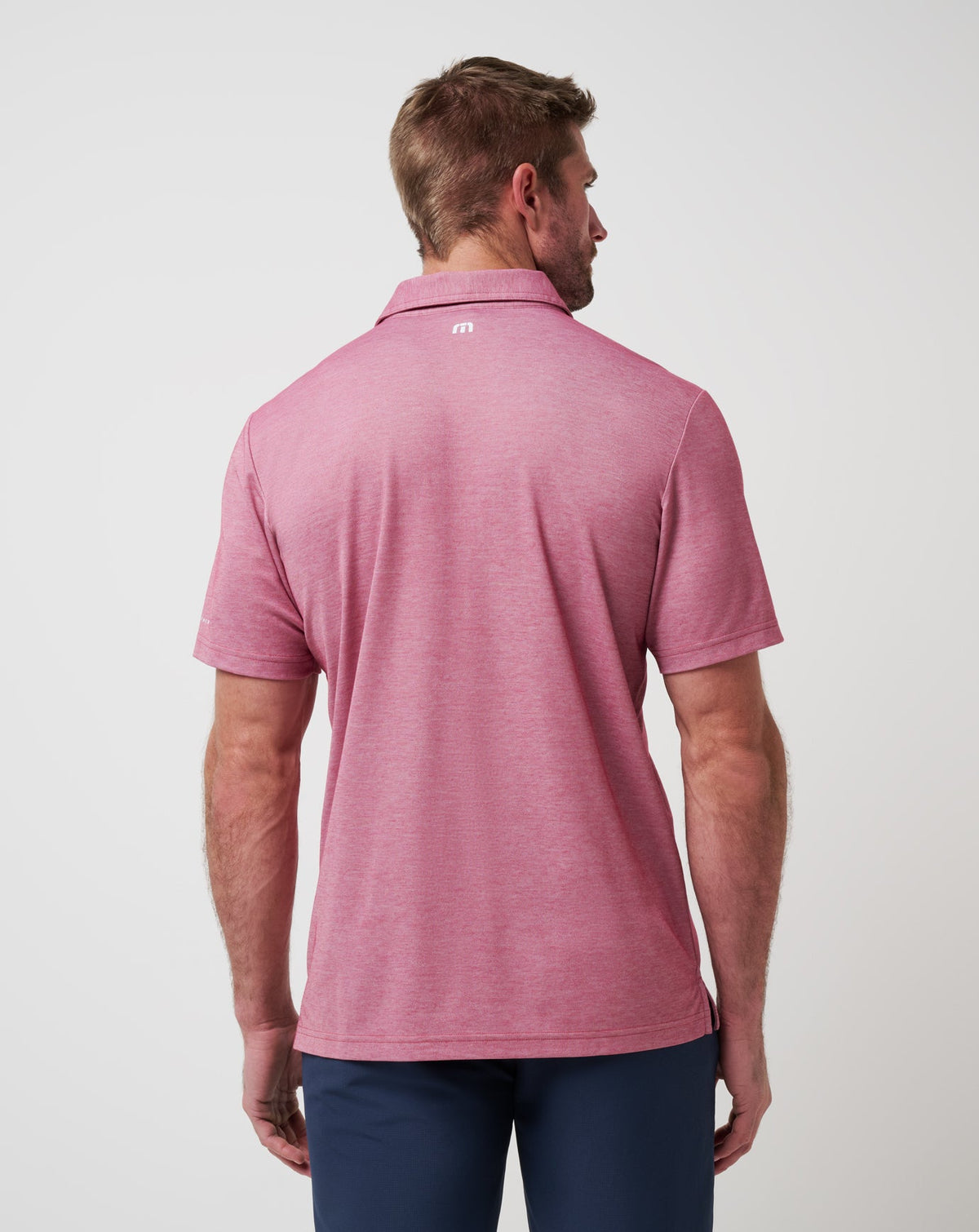 Boston Red Sox Playoff Pitch Polo Heather Red | Travis Mathew Discount