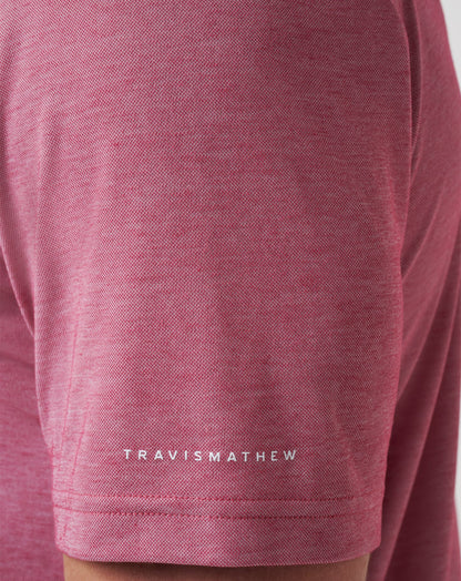 Boston Red Sox Playoff Pitch Polo Heather Red | Travis Mathew Discount