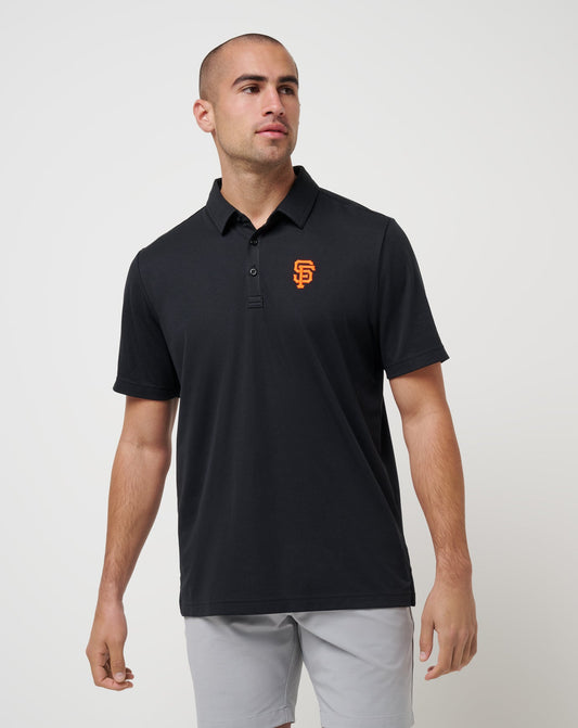 San Francisco Giants Playoff Pitch Polo Black | Travis Mathew Latest