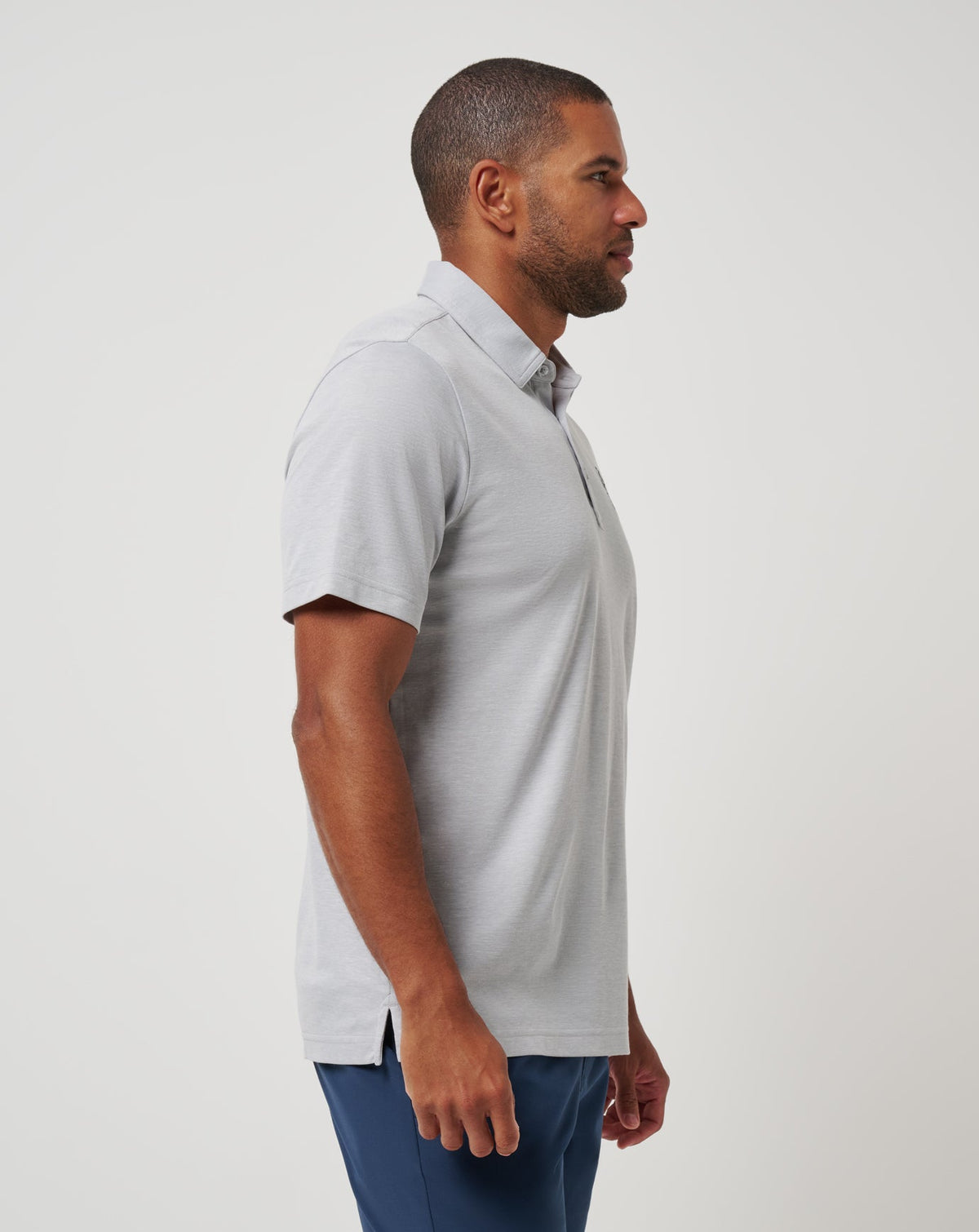 Seattle Mariners Playoff Pitch Polo Heather Grey | Travis Mathew New