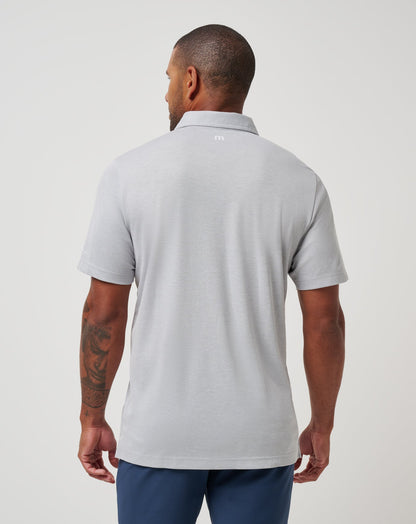 Seattle Mariners Playoff Pitch Polo Heather Grey | Travis Mathew New