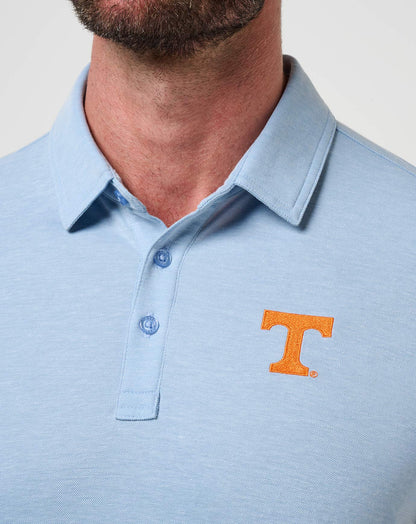 Tennessee School Pride Polo Heather Blue | Travis Mathew Essential