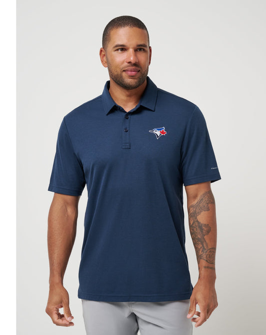 Toronto Blue Jays Playoff Pitch Polo Navy | Travis Mathew Smart Buy